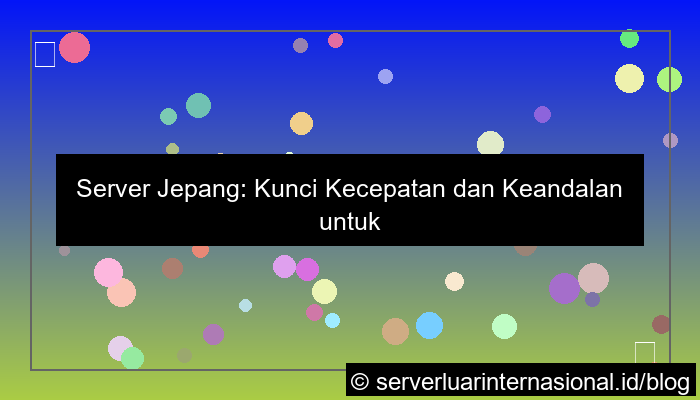 server jepang untuk layanan realtime