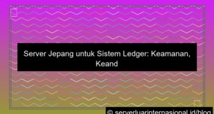 server jepang untuk ledger system