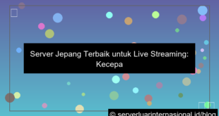 server jepang untuk live streaming