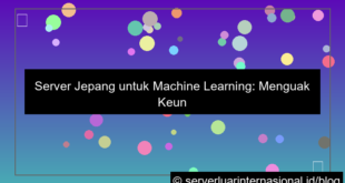 server jepang untuk machine learning