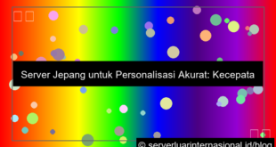 server jepang untuk personalization engine