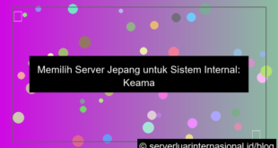 server jepang untuk sistem internal