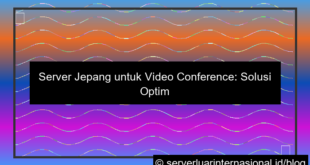 ilustrasi server jepang untuk video conference