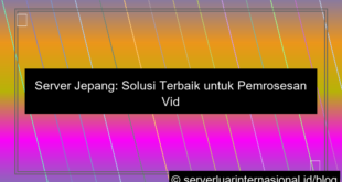 server jepang untuk video processing