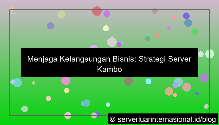 grafik server kamboja business continuity