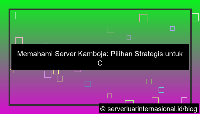 visual server kamboja ci server