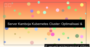 server kamboja kubernetes cluster