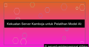 server kamboja model training