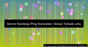 server kamboja ping konsisten