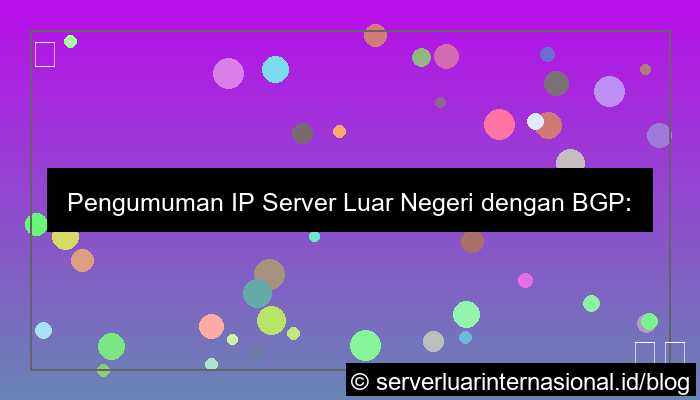 server luar ip announcement bgp
