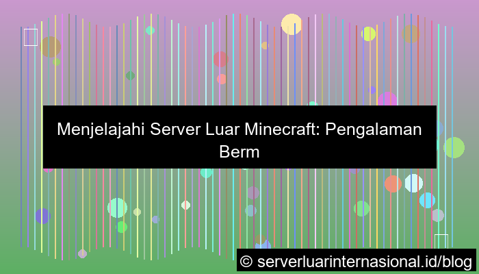 desain server luar minecraft