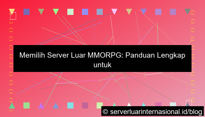 ilustrasi server luar mmorpg