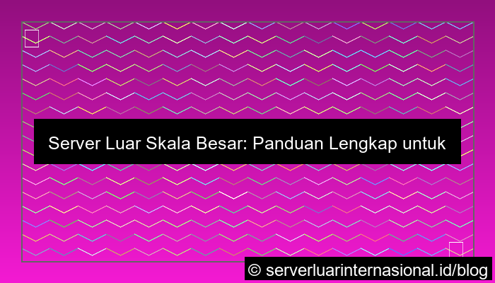 ilustrasi server luar skala besar