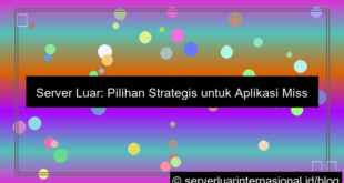 server luar untuk aplikasi mission critical