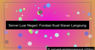 gambar server luar untuk live broadcast global