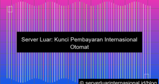 grafik server luar untuk pembayaran internasional otomatis