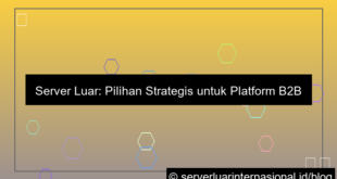 desain server luar untuk platform b2b global
