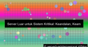 desain server luar untuk sistem kritikal