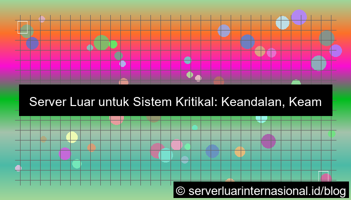 desain server luar untuk sistem kritikal