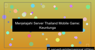 server thailand mobile game