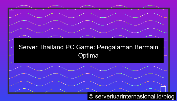 server thailand pc game