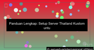 server thailand setup custom
