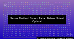 server thailand sistem tahan beban