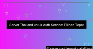 server thailand untuk auth service