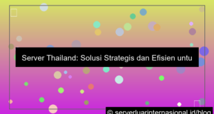 server thailand untuk devops workflow
