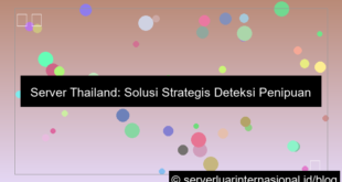 server thailand untuk fraud detection