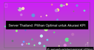 server thailand untuk kpi tracking