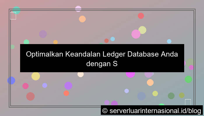 server thailand untuk ledger database
