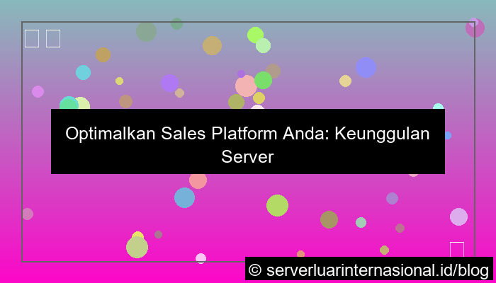 server thailand untuk sales platform