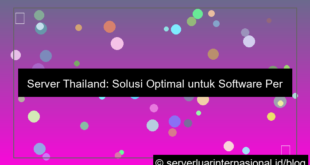 desain server thailand untuk software perusahaan