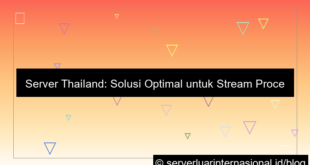 server thailand untuk stream processing