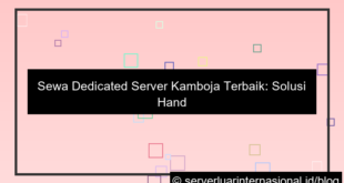 visual sewa dedicated server kamboja