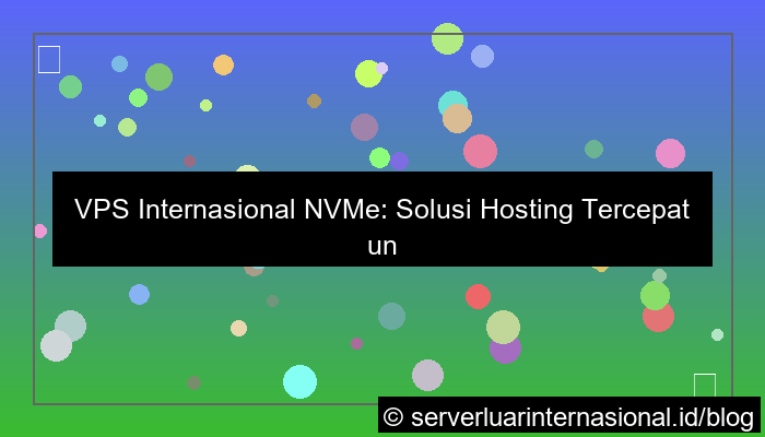 vps internasional nvme