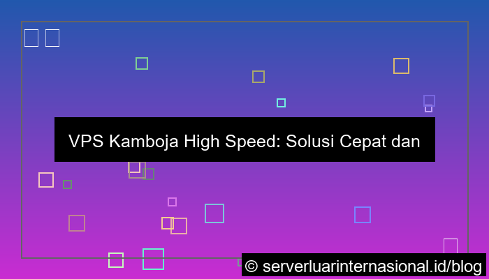 ilustrasi vps kamboja high speed
